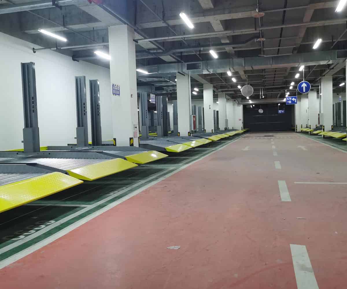 正安2層簡易升降類機械式立體停車設備安裝