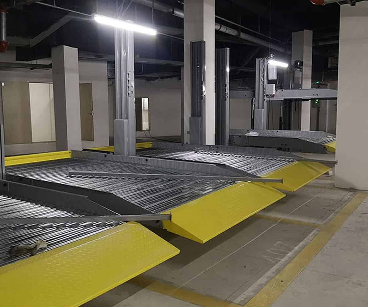 二層簡易類機械式立體車庫安裝