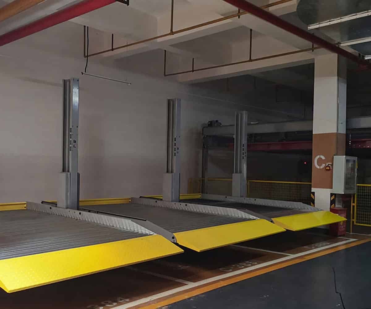 兩層簡易升降立體停車設(shè)備短租