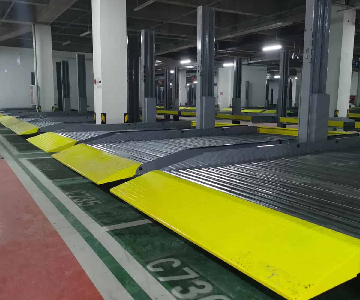 平壩雙柱簡易升降機(jī)械式立體停車設(shè)備過驗(yàn)收