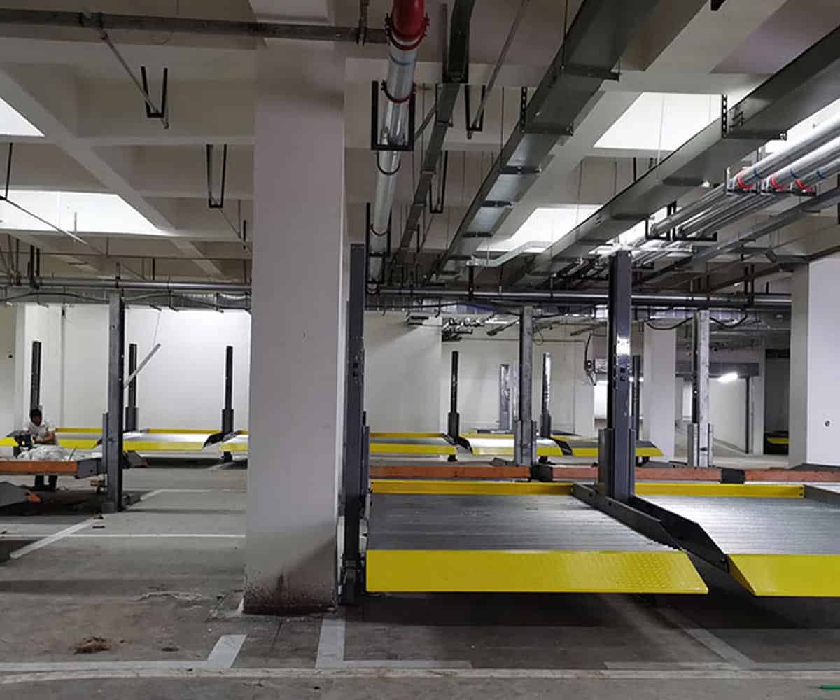 四川雙層升降橫移停車立體車庫過驗(yàn)收