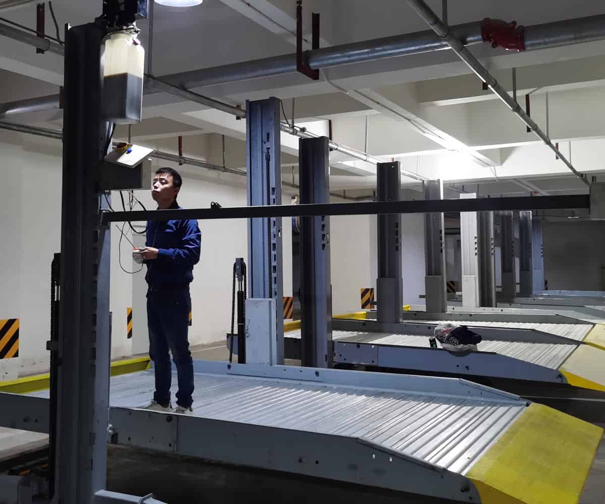 小區(qū)兩柱簡易式機(jī)械式停車位