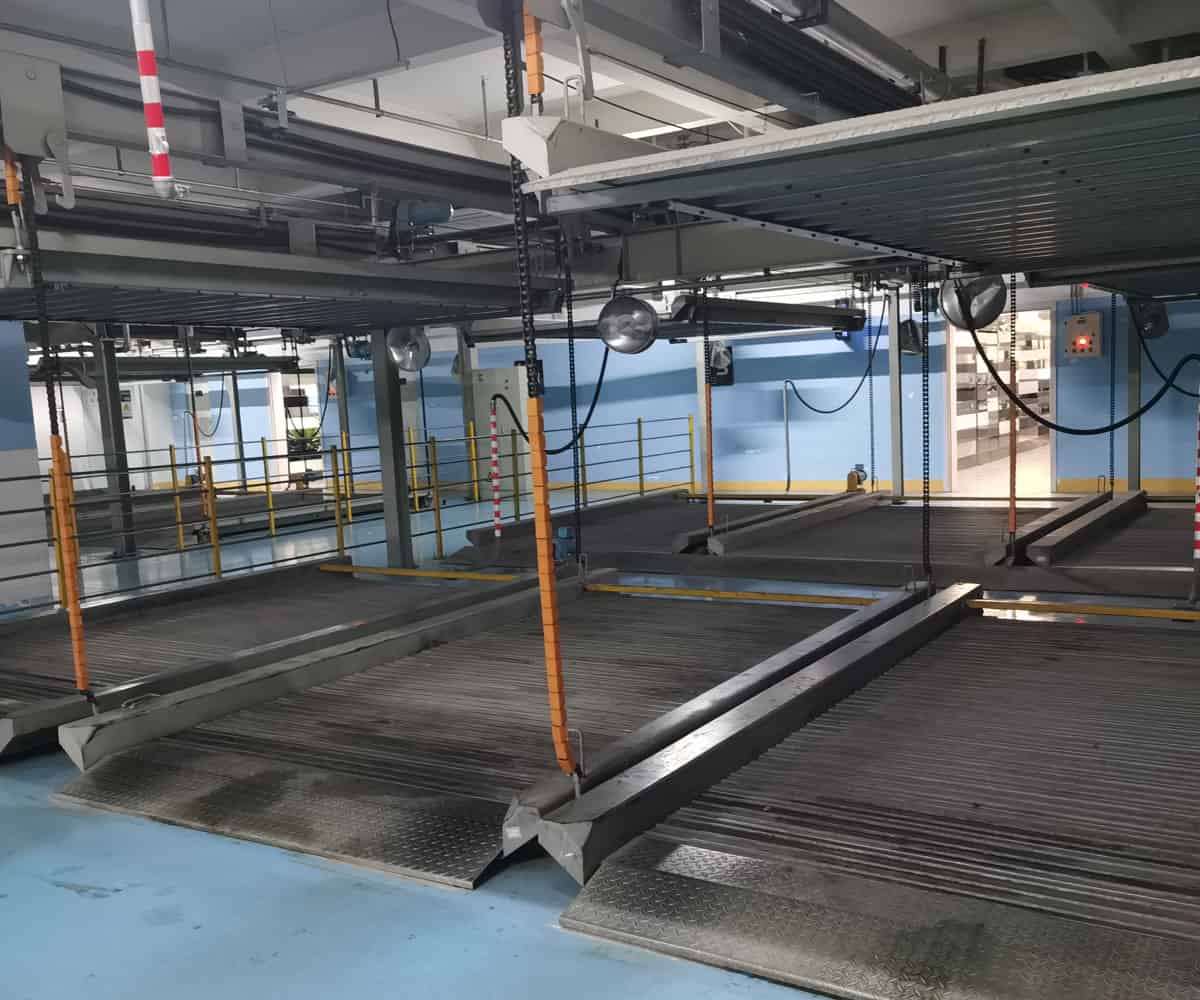 雙層左右橫移類機(jī)械式立體車庫