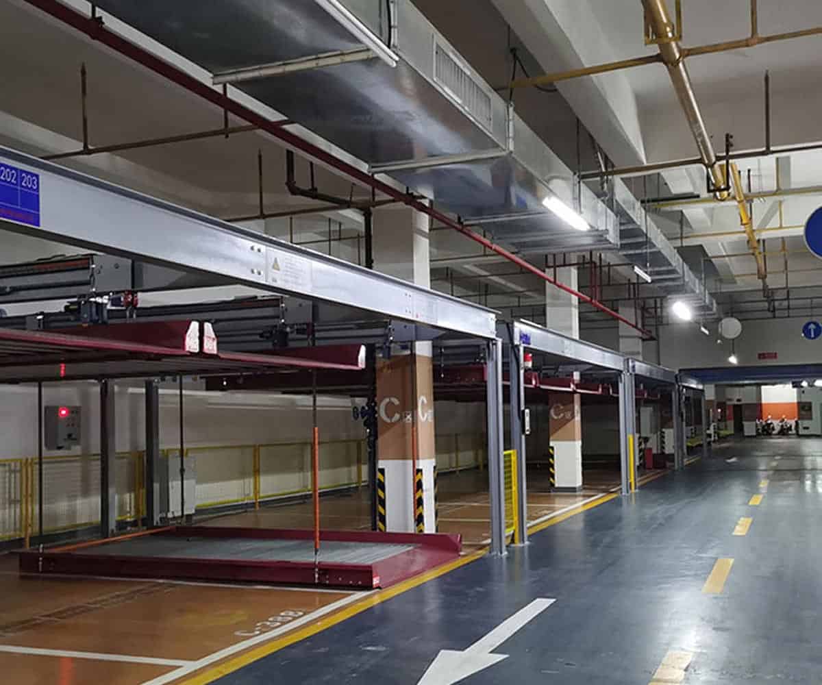四柱式機械式立體車庫安裝.jpg